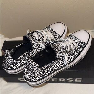 Converse Monochrome Logo Print Sneakers